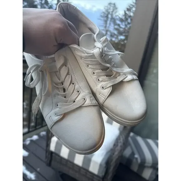 Joie Women’s Harvard White Leather Classic Lined Court Sneaker 9.5 US - Picture 13 of 14